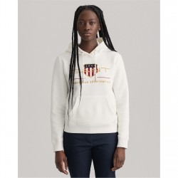 суичър,дамски,блузи,gant,gant,archive,shield,hoodie,113,eggshell