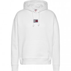 суичър,дамски,горнища,с,качулка,дамски,ежедневни,облекла,tommy,jeans,centre,badge,hoodie,white,ybr
