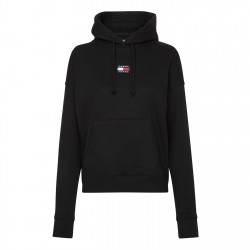 суичър,дамски,пижами,дамски,блузи,tommy,jeans,centre,badge,hoodie,black,bds
