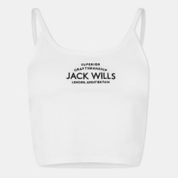 Jack Wills Roseberry Strap Vest Ladies - White дамски,топове,дамски,горнища,размер+,jack,wills,roseberry,strap,vest,ladies,white