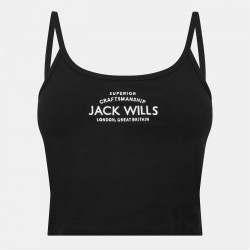 Дамски потник Jack Wills Roseberry Strap Vest Ladies - Black дамски,потник,дамски,топове,дамски,горнища,размер+,дамски,облекла,размер,jack,wills,roseberry,strap,vest,ladies,black