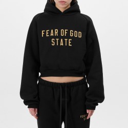 Суичър Fear Of God Essentials Heavy Fleece State Hoodie - Black суичър,fear,of,god,essentials,heavy,fleece,state,hoodie,black