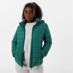 яке,дамски,жилетки,дамски,якета,и,палта,jack,wills,luna,hooded,puffer,jacket,forest,green
