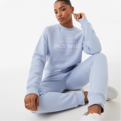 блуза,дамски,блузи,jack,wills,hunston,graphic,crew,neck,sweatshirt,soft,blue