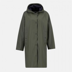 дамски,якета,и,палта,barbour,international,women's,recoleta,hooded,long,sleeve,knee,length,rain,anorak,dusky,khaki