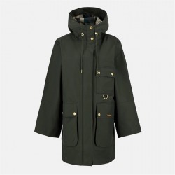 дамски,якета,и,палта,barbour,women's,arla,waterproof,hooded,long,sleeve,rain,anorak,dusky,khaki