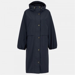Barbour Women's Naboo Funnel Neck Long Sleeve Showerproof Rain Anorak - Dark Navy дамски,якета,и,палта,barbour,women's,naboo,funnel,neck,long,sleeve,showerproof,rain,anorak,dark,navy