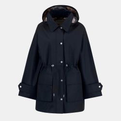 Barbour Womens Fallyn Showerproof Rain Anorak - Navy/Tartan дамски,якета,и,палта,barbour,women,s,fallyn,showerproof,rain,anorak,navy,tartan