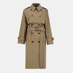 Barbour Womens Aoife Showerproof Double-Breasted Long Sleeve Rain Anorak - Brown/Tartan дамски,якета,и,палта,barbour,women,s,aoife,showerproof,double,breasted,long,sleeve,rain,anorak,brown,tartan