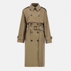 Barbour Women's Aoife Showerproof Double-Breasted Long Sleeve Rain Anorak - Brown/Tartan дамски,якета,и,палта,barbour,women's,aoife,showerproof,double,breasted,long,sleeve,rain,anorak,brown,tartan