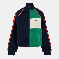 яке,дамски,якета,и,палта,lacoste,sherpa,jacket,navy,blue