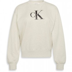 Calvin Klein Jeans CKJ Mono FT CN Ld54 - Vanilla Heather промоция,на,зимни,облекла,дамски,горнища,с,качулка,дамски,ежедневни,облекла,calvin,klein,jeans,ckj,mono,ft,cn,ld54,vanilla,heather