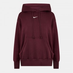 Суичър Nike Sportswear Phoenix Fleece Women's Over-Oversized Pullover Hoodie - Burgundy Crush суичър,дамски,горнища,с,качулка,nike,sportswear,phoenix,fleece,women's,over,oversized,pullover,hoodie,burgundy,crush