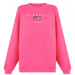 блуза,дамски,пижами,дамски,блузи,daisy,street,la,sweatshirt,bright,pink
