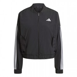 Дамско яке Adidas 3-Stripe Woven Bomber Jacket Womens - Black/White дамско,яке,разпродажба,adidas,adidas,3,stripe,woven,bomber,jacket,womens,black,white