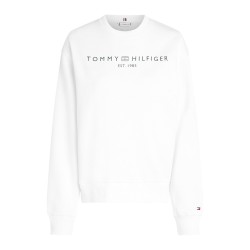 блуза,дамски,ежедневни,облекла,tommy,hilfiger,pullover,sweatshirt,th,optic,white