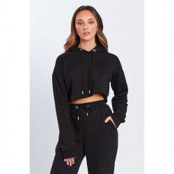 суичър,дамски,горнища,с,качулка,be,you,you,crop,hoodie,ld44,black