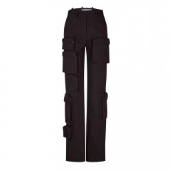 панталони,дамски,чорапогащи,и,клинове,off,white,multi,pocket,cargo,trousers,dark,grey
