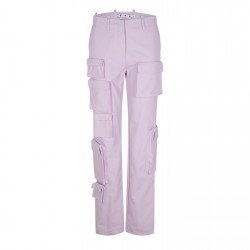 панталони,дамски,чорапогащи,и,клинове,off,white,multi,pocket,cargo,trousers,lilac
