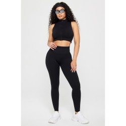 Клин Fabletics SEAMLESS SCRUNCH LEGGING - Black клин,дамски,фитнес,облекла,fabletics,seamless,scrunch,legging,black