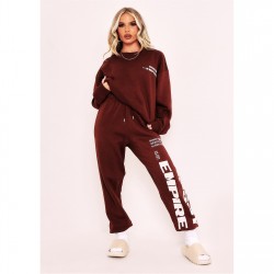 анцуг,дамски,анцузи,missy,empire,empire,slogan,joggers,chocolate