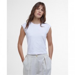 тениска,дамски,топове,barbour,international,priya,slim,fit,t,shirt,white