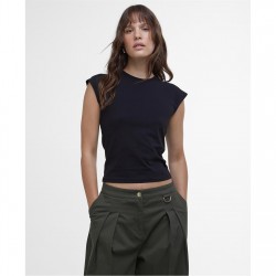 тениска,дамски,топове,barbour,international,priya,slim,fit,t,shirt,black