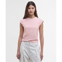 тениска,дамски,топове,barbour,international,priya,slim,fit,t,shirt,pink,muave