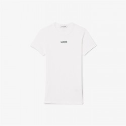 тениска,дамски,топове,lacoste,lacoste,slim,tee,ld00,white