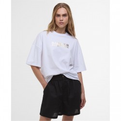 тениска,дамски,топове,barbour,international,dakota,t,shirt,white