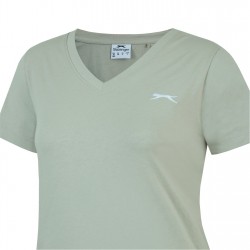 дамска,тениска,дамски,тениски,дамски,топове,slazenger,ladies,v,neck,tee,shirt,moss,green