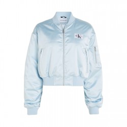 яке,дамски,якета,и,палта,calvin,klein,jeans,cropped,satin,bomber,jacket,keepsake,blue