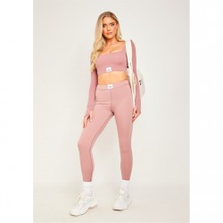 клин,дамски,чорапогащи,и,клинове,missy,empire,sport,tab,logo,thick,gym,leggings,rose