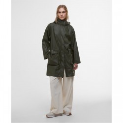 дамски,якета,и,палта,barbour,international,women's,atlas,hooded,long,sleeve,knee,length,rain,anorak,envy,green