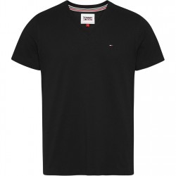 тениска,мъжки,тениски,tommy,jeans,original,v,neck,t,shirt,tommy,black