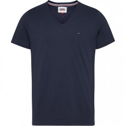 тениска,мъжки,тениски,tommy,jeans,original,v,neck,t,shirt,black,iris