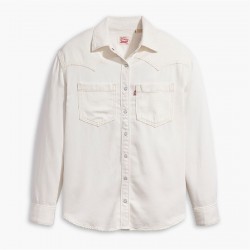 дамски,ризи,levis,women's,teodora,western,long,sleeve,denim,shirt,ecru,crew,6