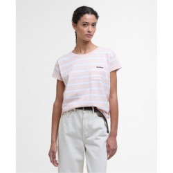 тениска,дамски,топове,barbour,otterburn,stripe,t,shirt,primrose,pink