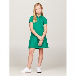 рокля,детски,облекла,tommy,hilfiger,essential,dropped,waist,polo,dress,olympic,green