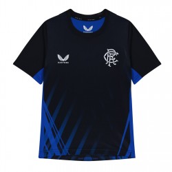 Юношеска тениска Castore Rangers Training T-shirt 2022 2023 Juniors - Black/Blue юношеска,тениска,шотландска,висша,лига,rangers,горнища,за,физическо,час,по,физическо,детски,3/4,панталони,детски,тениски,облекла,с,футболна,тема,футболни,г
