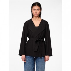 сако,pieces,women's,tailored,structured,blazer,black