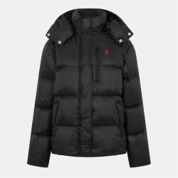 яке,дамски,якета,и,палта,polo,ralph,lauren,women's,carly,water,repellent,quilted,duck,down,wind,resistant,detachable,hood,short,puffer,jacket,polo,black