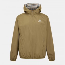 AQUASCUTUM Men's Reversible Check Hooded Long Sleeve Rain Anorak - Khaki облекла,на,разпродажба,мъжки,якета,aquascutum,men's,reversible,check,hooded,long,sleeve,rain,anorak,khaki