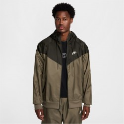 яке,промоция,на,зимни,облекла,разпродажба,nike,мъжки,якета,мъжки,якета,и,палта,размер+,nike,sportswear,windrunner,men's,hooded,jacket,olive,black