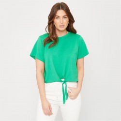 дамски,тениски,дамски,топове,be,you,you,tie,front,tee,green