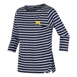 3/4,тениска,дамски,топове,дамски,блузи,с,яка,regatta,polina,three,quartersleeve,t,shirt,navy,whtdog