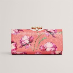Портмоне Ted Baker Leather Josiey Crystal Top Purse - Coral портмоне,аксесоари,на,разпродажба,ted,baker,leather,josiey,crystal,top,purse,coral