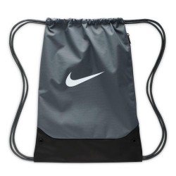 Спортна чанта Nike Brasilia Gym Sack - Grey/White спортна,чанта,спортни,чанти,nike,brasilia,gym,sack,grey,white