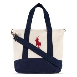 polo,ralph,lauren,kids,pony,tote,bags,wht,navy,bdf