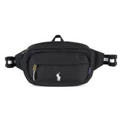 чанта,polo,ralph,lauren,logo,embroidered,bum,bag,polo,black